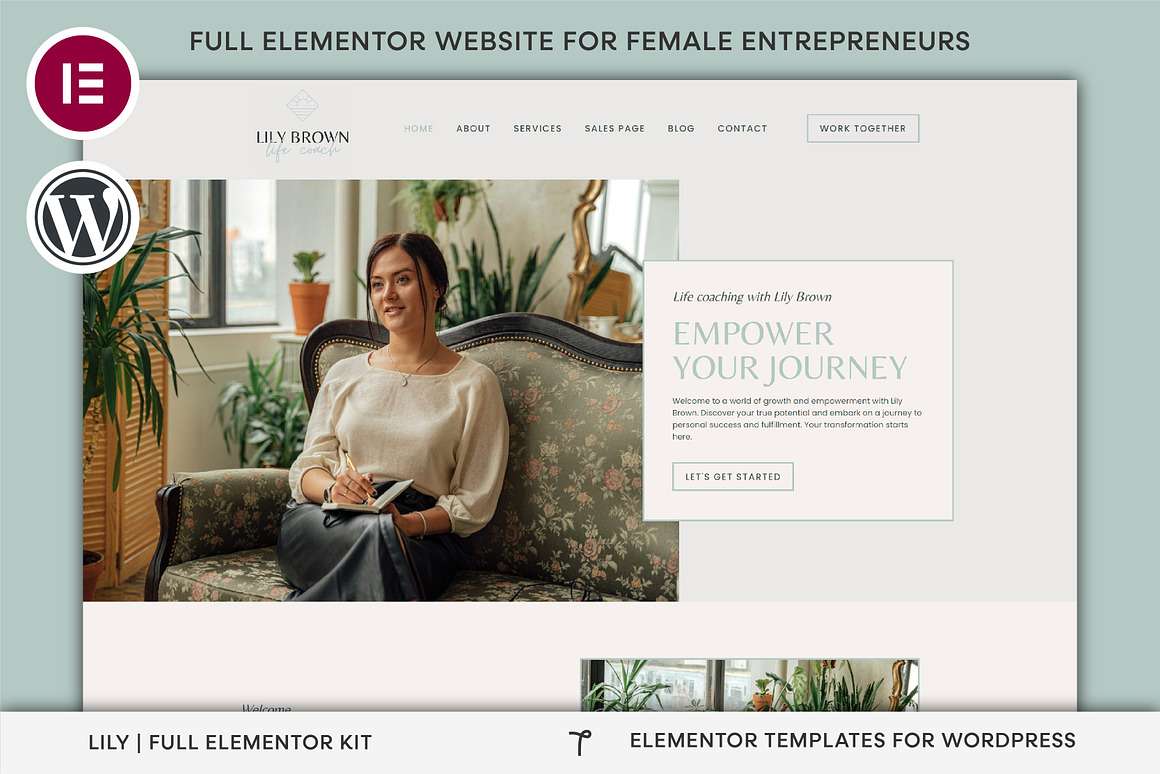 Life Coach Elementor Template Kit Life Coach Elementor Template Kit